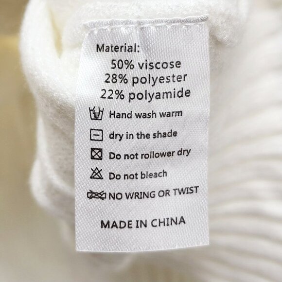 Cable Knit Button-Up Cardigan Sweater  Pockets Womens Size 16W Neyook Soft White - Picture 9 of 13